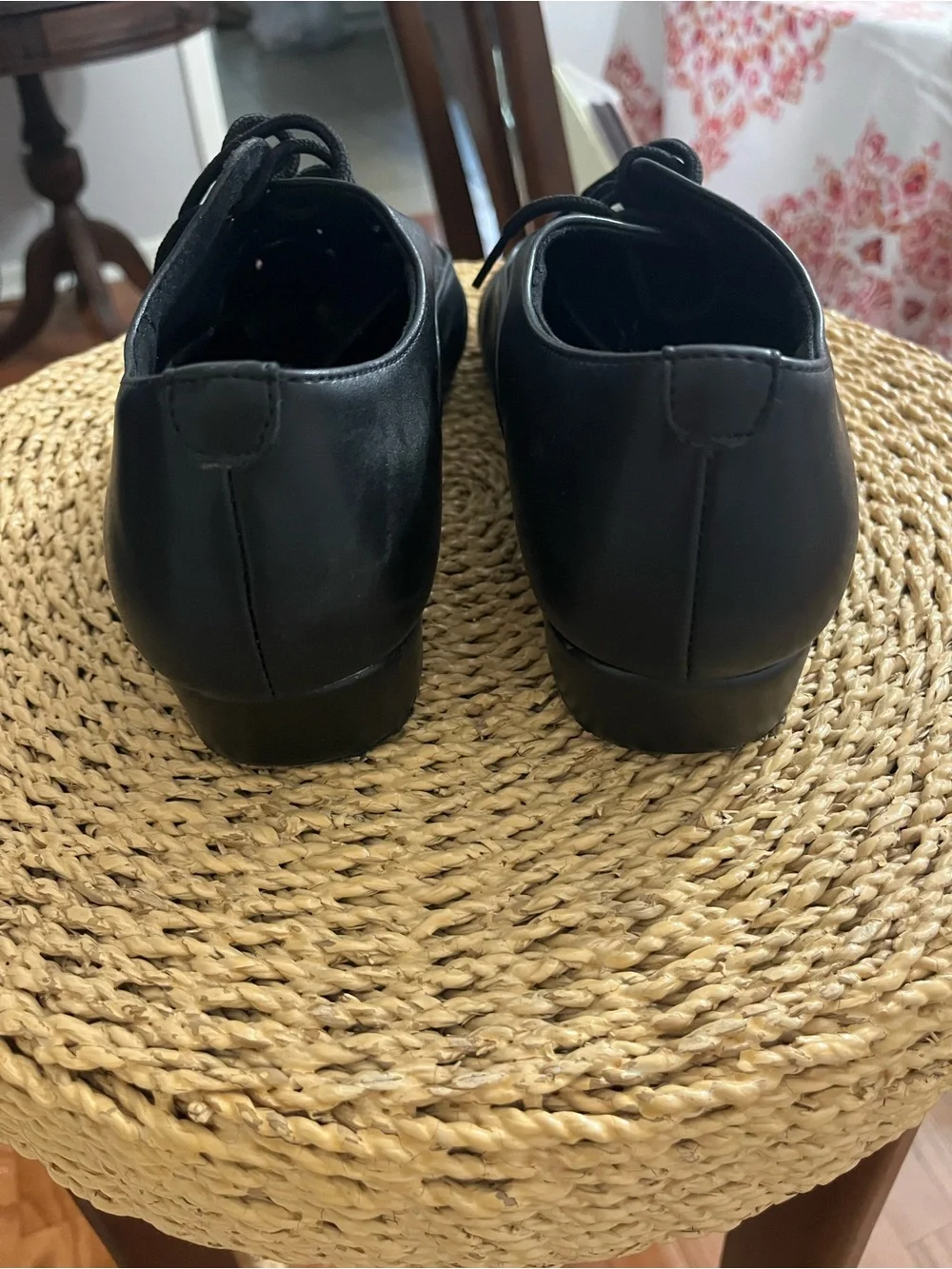 Men's Classic Black Lace-Up Dance Shoes